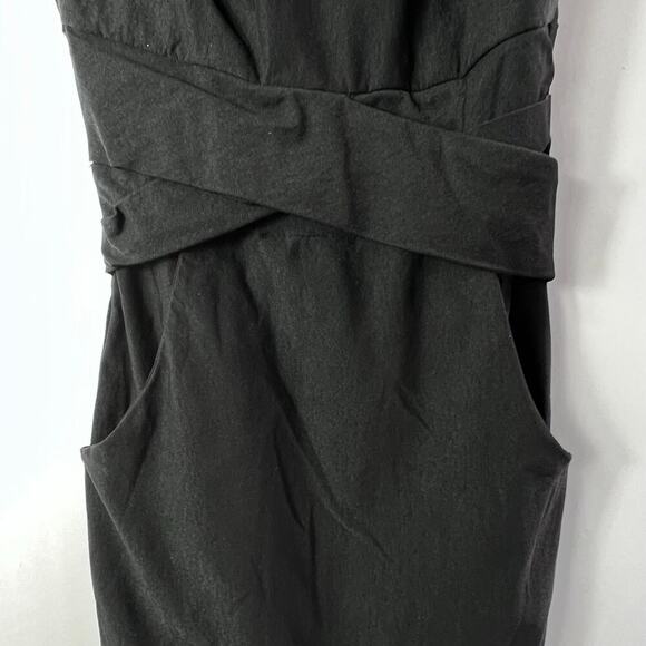 Teeze Me Cross Waist Sheath Career Dress With Pockets Size 1 - Picture 3 of 7